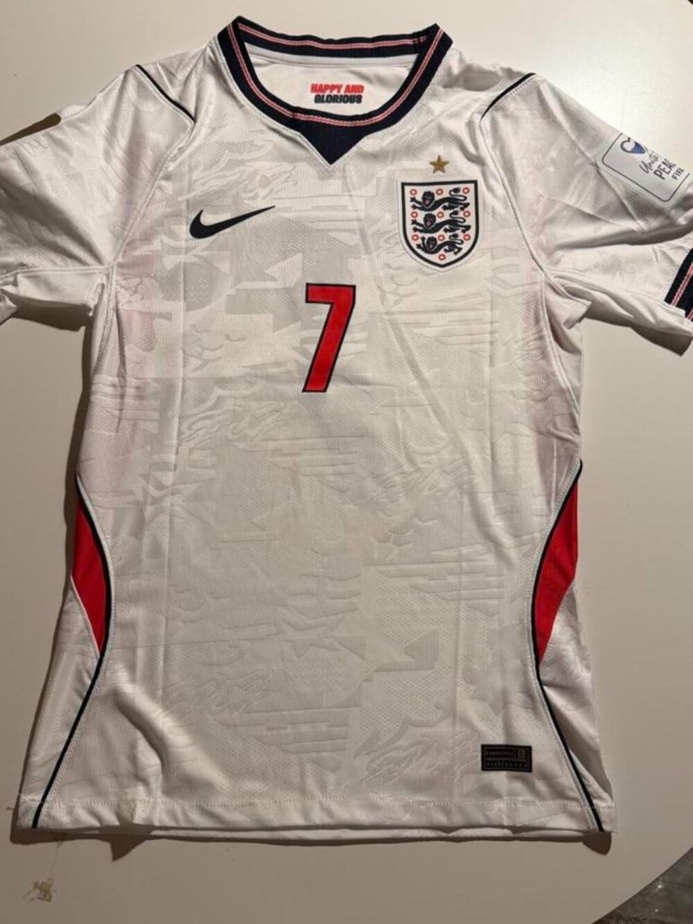 NWT Nike England 2024/25 Saka #7 Home Soccer Jersey Size S